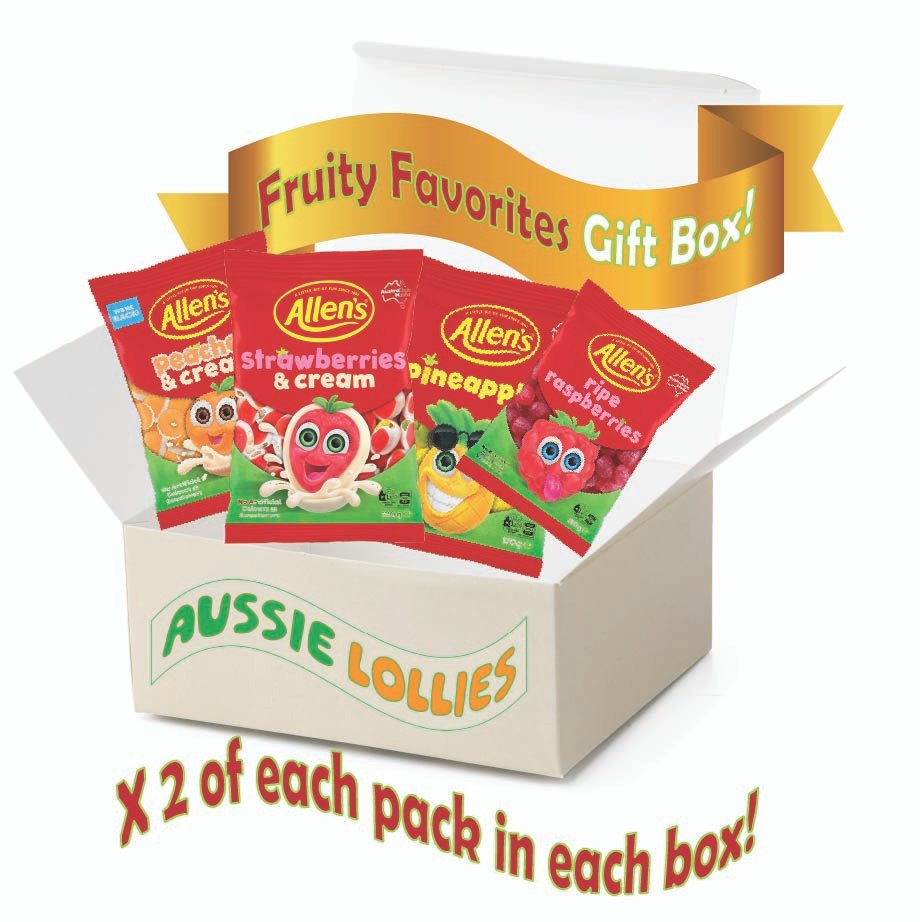 Aussie Lollies Fruity Favorites Gift Box