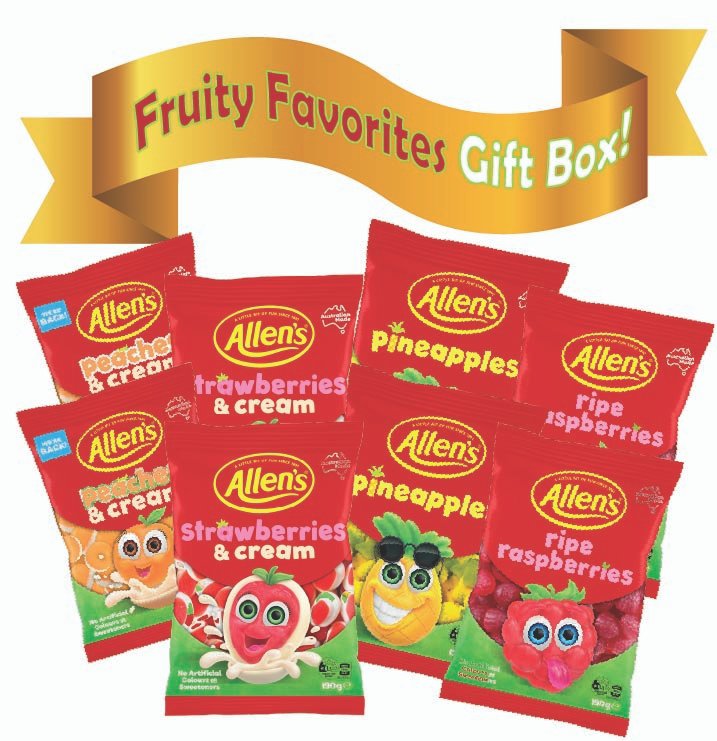 Aussie Lollies Fruity Favorites Gift Box - Image 3