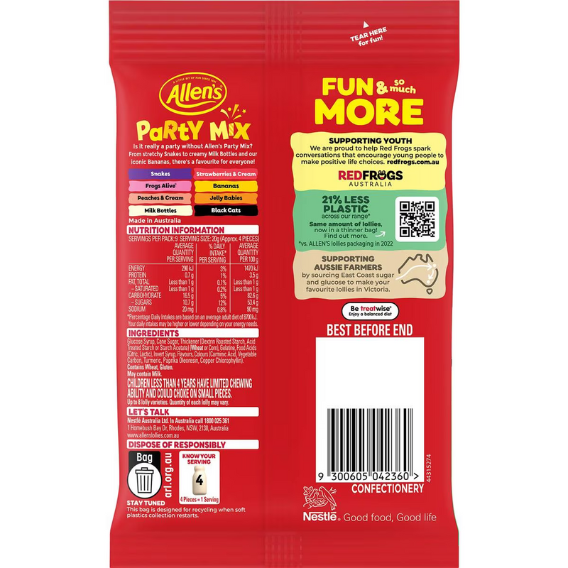 Allen's Party Mix Lollies 190g - Image 3