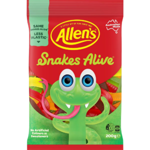 Allen's Snakes Alive Lollies 200g