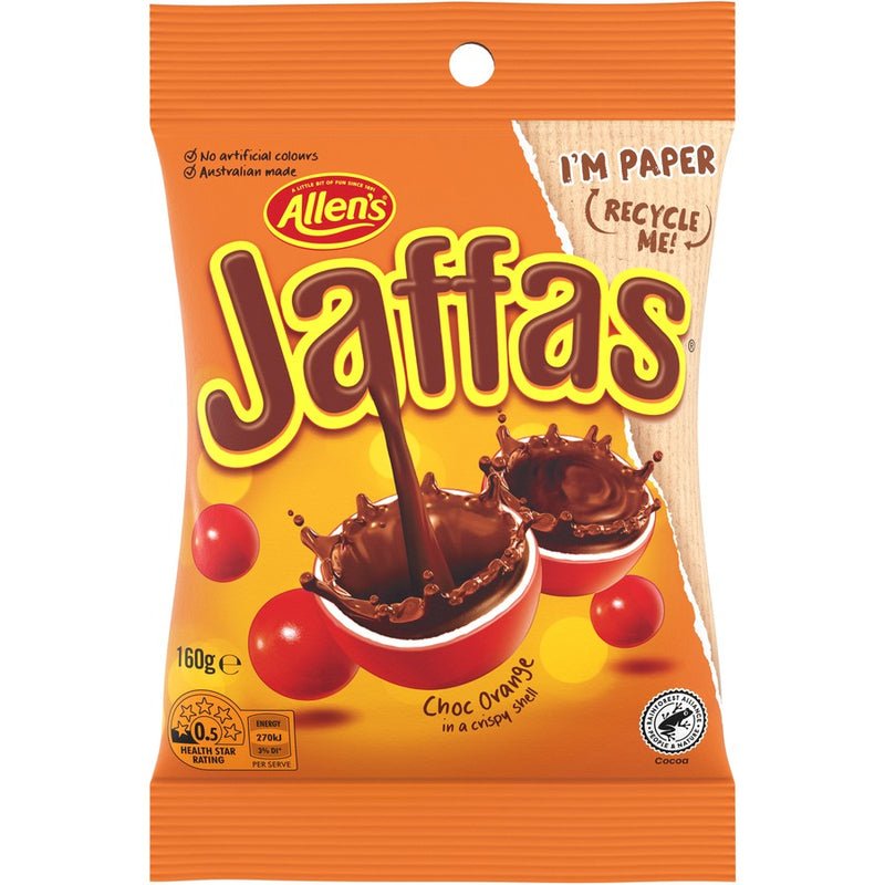 Allen's Jaffas Chocolate Orange Lolly Bag 160g - Image 2