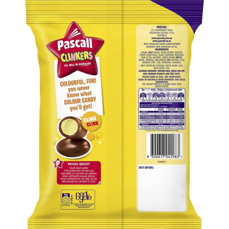 Cadbury Pascall Clinkers Candy & Chocolate 300g - Image 3