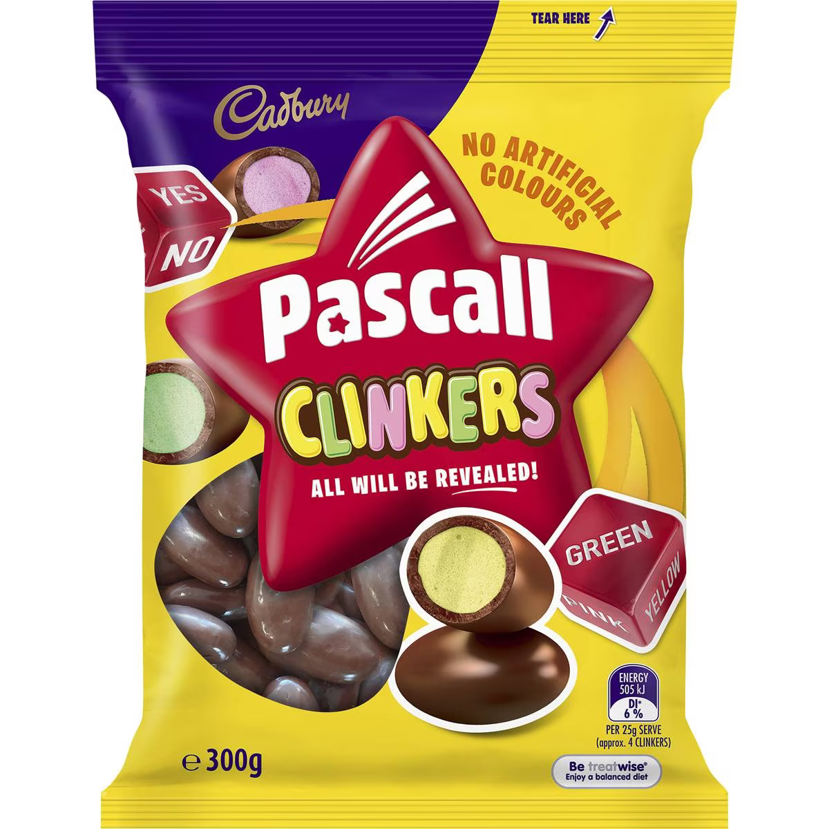Cadbury Pascall Clinkers Candy & Chocolate 300g