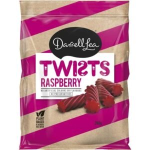 Darrell Lea Raspberry Twists 280g
