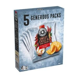Red Rock Deli Potato Chips Lunchbox Snacks Multipack Sweet Chilli 5 Pack | 140g