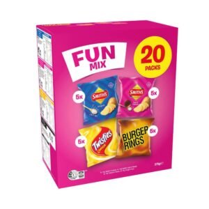Smith's Fun Mix Chips Lunchbox Snacks Multipack 20 Pack | 375g