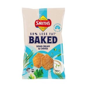 Smith's Oven Baked Potato Chips Share Pack Sour Cream & Chives | 130g
