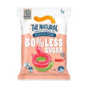 The Natural Confectionery Co. 50% Less Sugar Snakes Lollies | 130g