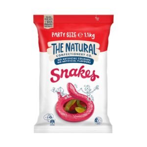The Natural Confectionery Co. Snakes Lollies Party Size | 1.1 kg
