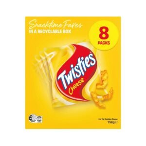 Twisties Cheese Snacks Lunchbox Multipack 8 Pack | 152g