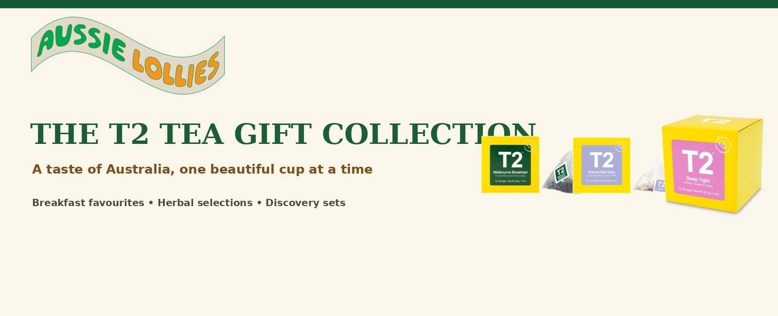 Aussie Lollies T2 tea gift box collection